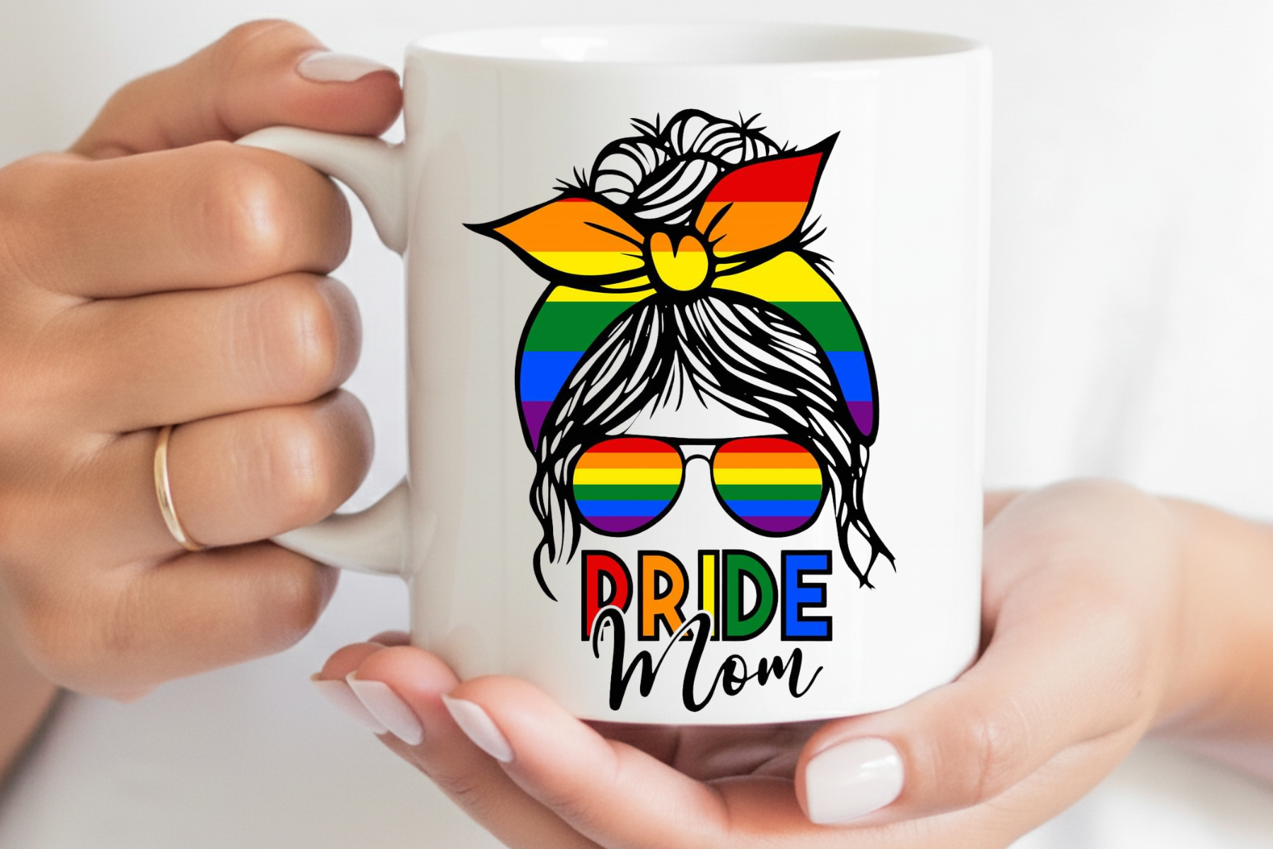 Ceramic mug - pride mom LGBT + community  image 0