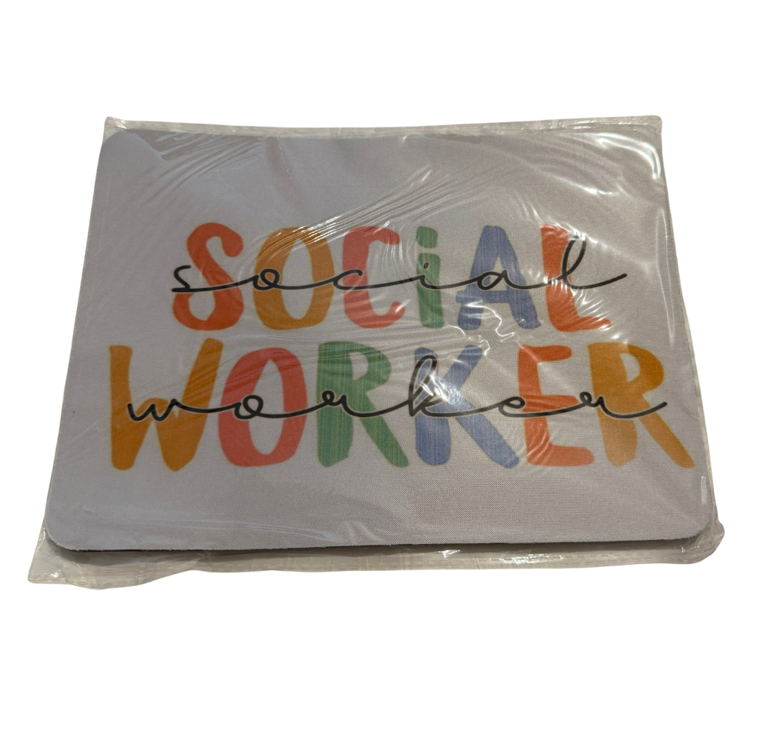 Social workers computer mouse mats