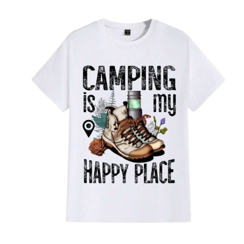 Camping is my happy place men’s t-shirts image 0