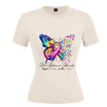 we believe in miracles fight cancer in all colours ladies round neck t-shirts image 0