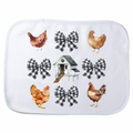 chicken farm babies burping cloth image 0