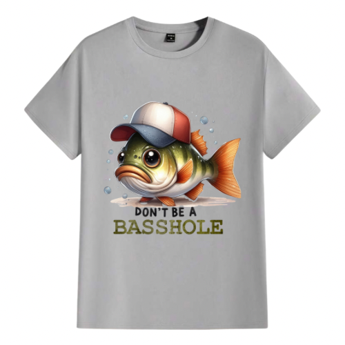 Don't be a basshole men's t-shirts image 2