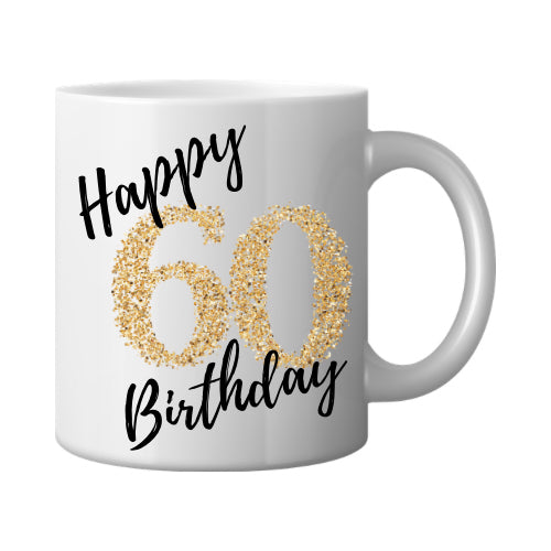 Happy age birthday ceramic mug (gold) image 6