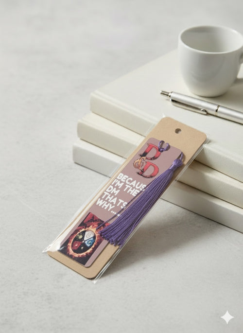 Aluminium bookmark - D&D gamer image 0