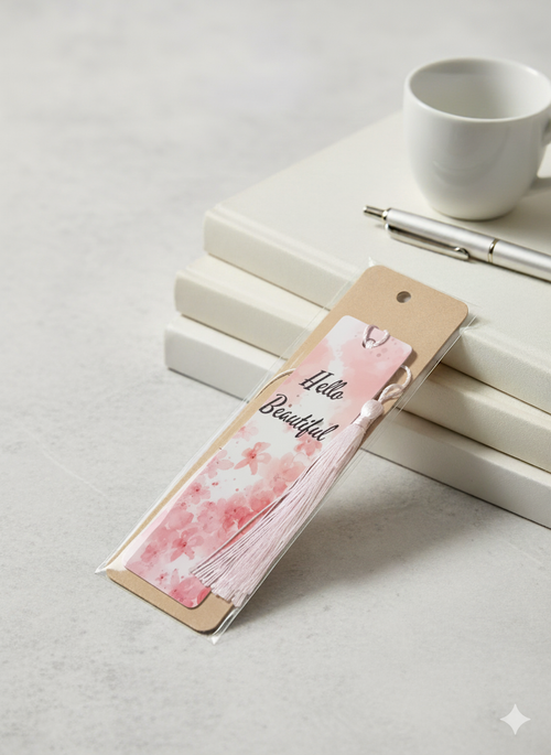 Aluminium bookmark - hello beautiful  image 0