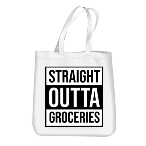 tote bag - straight outta groceries image 0