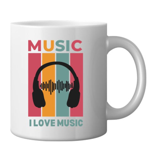 Music I love music ceramic mug  image 0