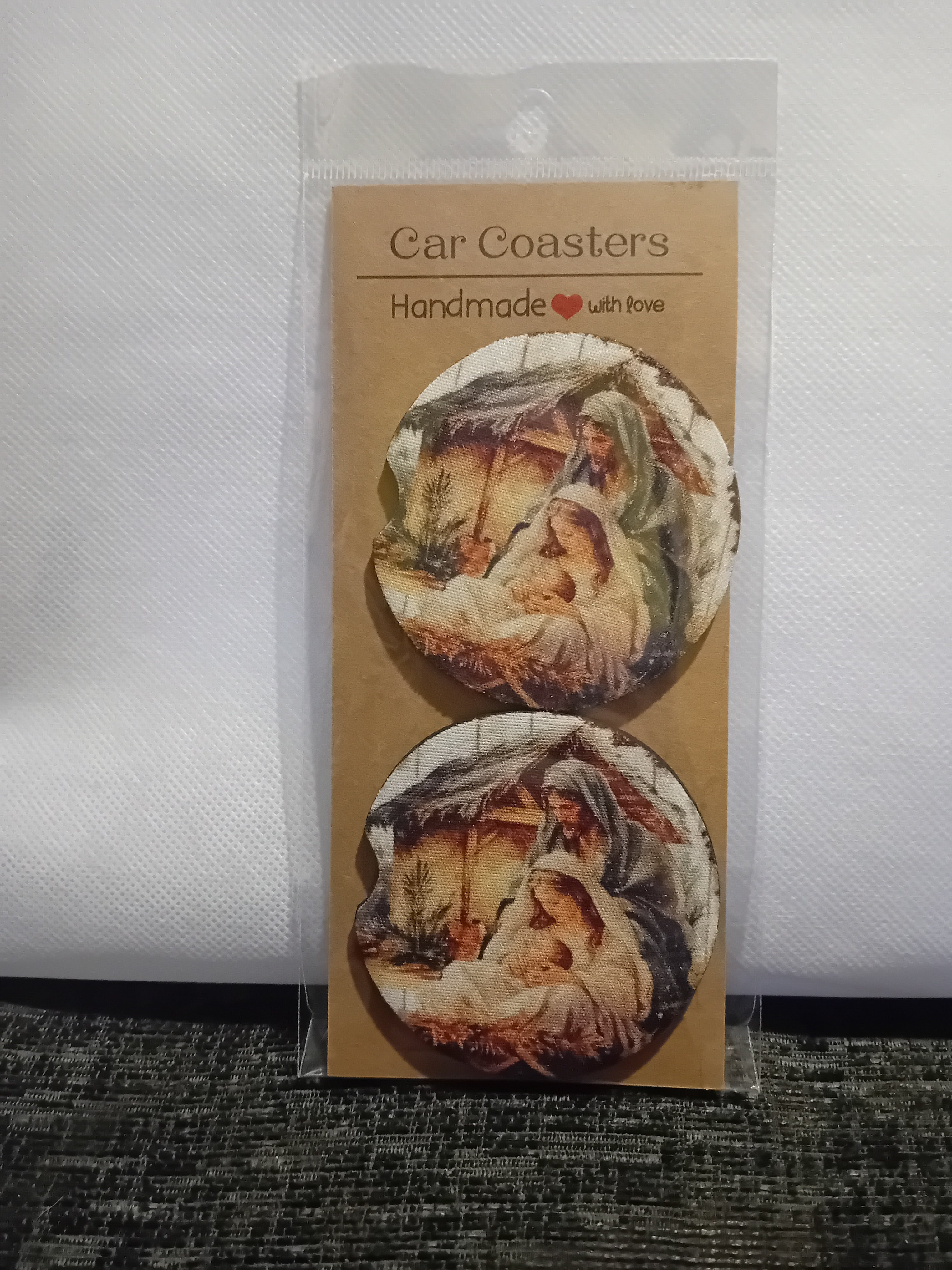 Car coasters - religious scene  image 0