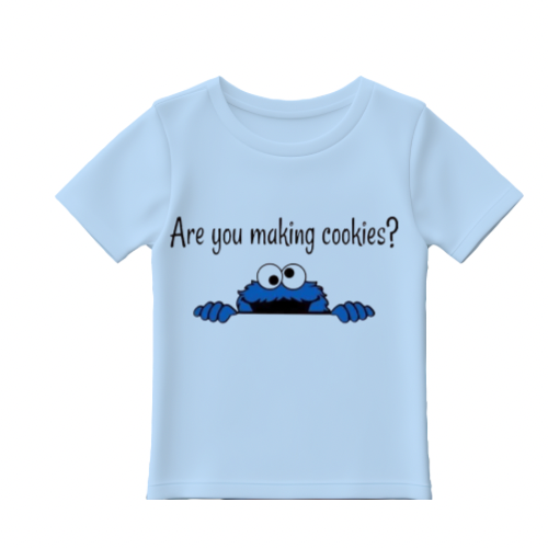 Baby T-shirt - Are you making cookies  image 1
