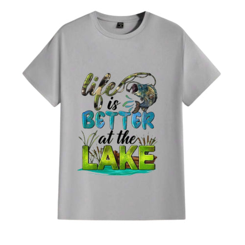 Life is better at the lake men’s t-shirt  image 1