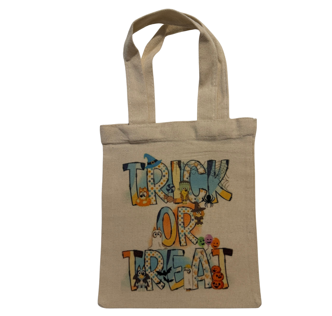 Halloween treat tote bag - Bluey