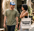 Emotional baggage tote bag