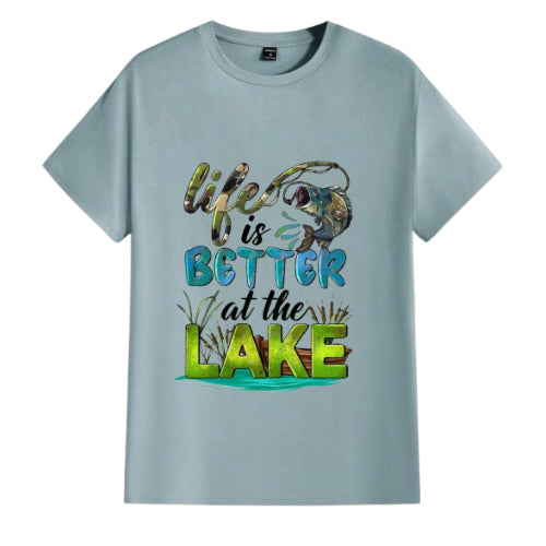 Life is better at the lake men’s t-shirt  image 2