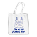 tote bag - say no to plastic bags image 0