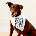Dog bandana - beware of the wiggle butts image 0