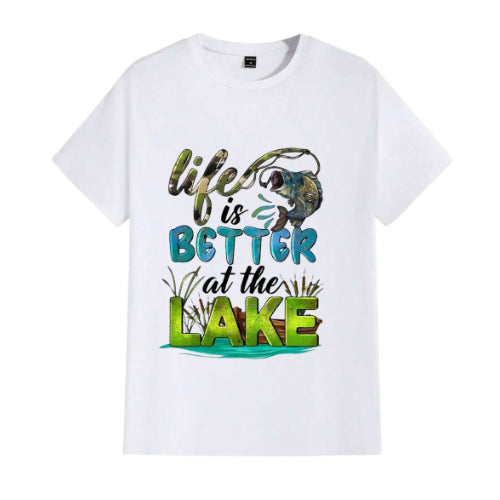Life is better at the lake men’s t-shirt  image 0